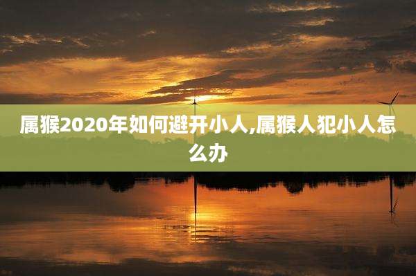 属猴2020年如何避开小人,属猴人犯小人怎么办