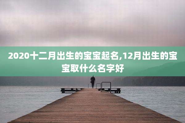 2020十二月出生的宝宝起名,12月出生的宝宝取什么名字好