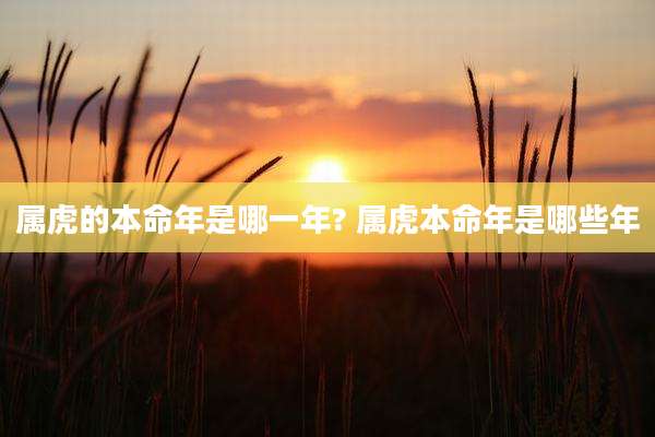 属虎的本命年是哪一年? 属虎本命年是哪些年