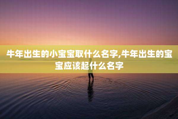 牛年出生的小宝宝取什么名字,牛年出生的宝宝应该起什么名字
