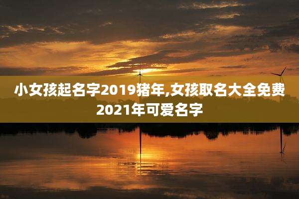 小女孩起名字2019猪年,女孩取名大全免费2021年可爱名字