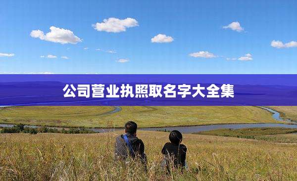 公司营业执照取名字大全集