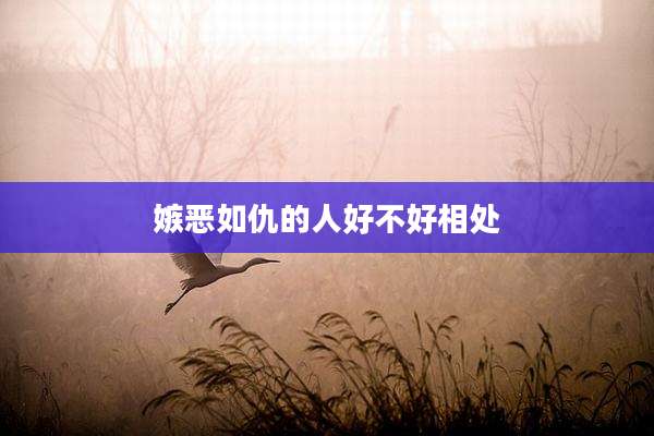 嫉恶如仇的人好不好相处