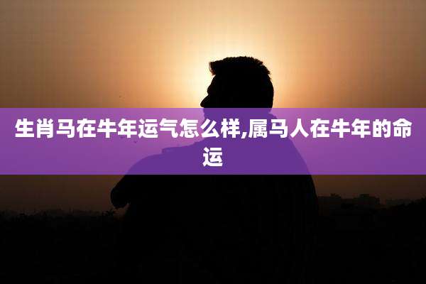 生肖马在牛年运气怎么样,属马人在牛年的命运