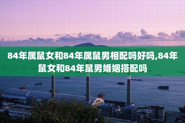 84年属鼠女和84年属鼠男相配吗好吗,84年鼠女和84年鼠男婚姻搭配吗