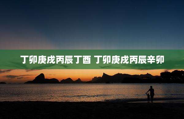 丁卯庚戌丙辰丁酉 丁卯庚戌丙辰辛卯