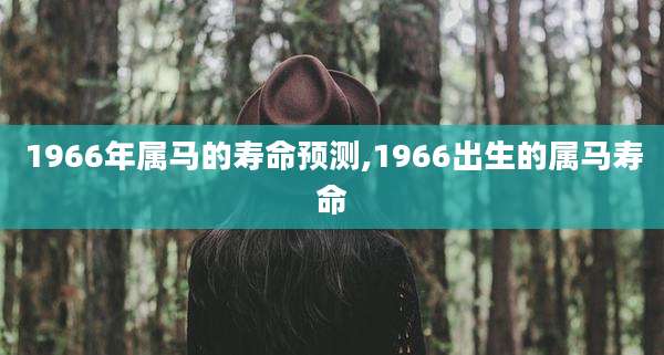1966年属马的寿命预测,1966出生的属马寿命