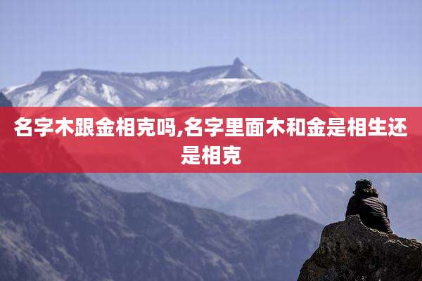 名字木跟金相克吗,名字里面木和金是相生还是相克