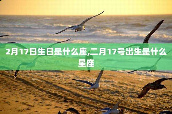 2月17日生日是什么座,二月17号出生是什么星座