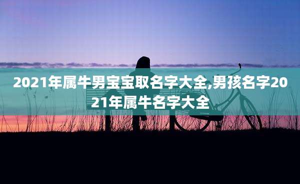 2021年属牛男宝宝取名字大全,男孩名字2021年属牛名字大全