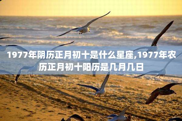 1977年阴历正月初十是什么星座,1977年农历正月初十阳历是几月几日