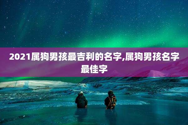 2021属狗男孩最吉利的名字,属狗男孩名字最佳字