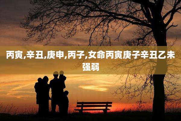 丙寅,辛丑,庚申,丙子,女命丙寅庚子辛丑乙未强弱