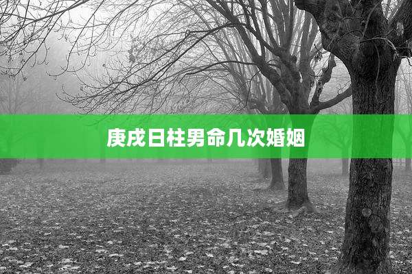 庚戌日柱男命几次婚姻