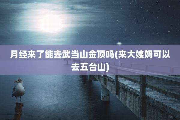 月经来了能去武当山金顶吗(来大姨妈可以去五台山)