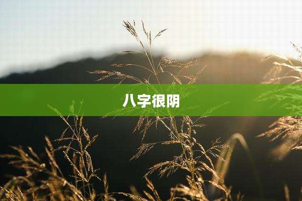 八字很阴