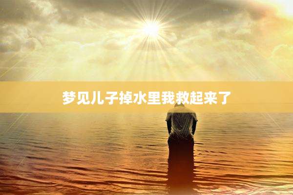梦见儿子掉水里我救起来了