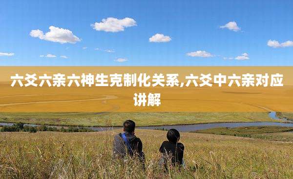 六爻六亲六神生克制化关系,六爻中六亲对应讲解