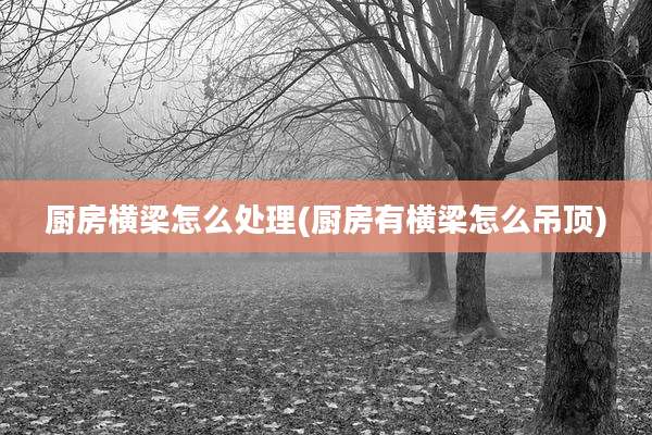 厨房横梁怎么处理(厨房有横梁怎么吊顶)