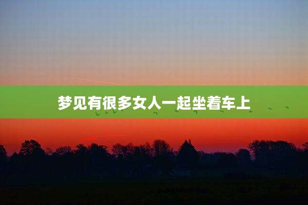 梦见有很多女人一起坐着车上