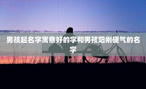 男孩起名字寓意好的字和男孩阳刚硬气的名字
