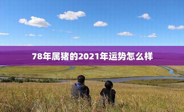78年属猪的2021年运势怎么样