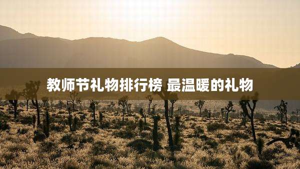 教师节礼物排行榜 最温暖的礼物