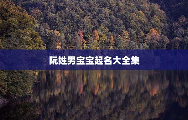 阮姓男宝宝起名大全集