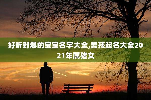 好听到爆的宝宝名字大全,男孩起名大全2021年属猪女