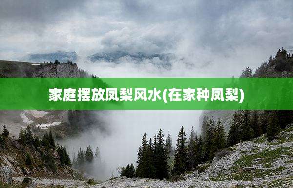 家庭摆放凤梨风水(在家种凤梨)