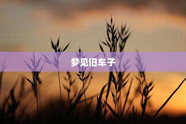梦见旧车子