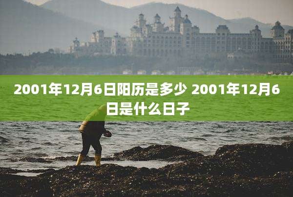 2001年12月6日阳历是多少 2001年12月6日是什么日子