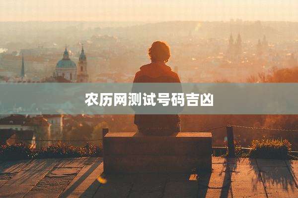 农历网测试号码吉凶
