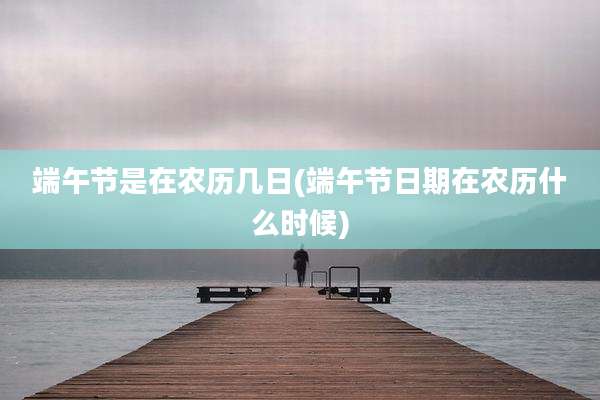 端午节是在农历几日(端午节日期在农历什么时候)
