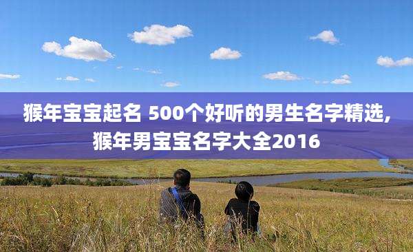 猴年宝宝起名 500个好听的男生名字精选,猴年男宝宝名字大全2016