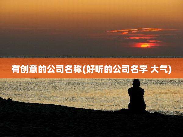 有创意的公司名称(好听的公司名字 大气)