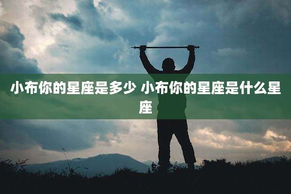 小布你的星座是多少 小布你的星座是什么星座