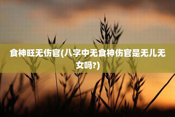 食神旺无伤官(八字中无食神伤官是无儿无女吗?)