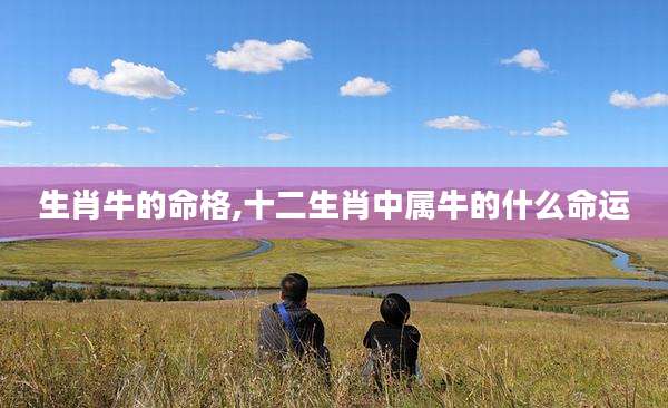 生肖牛的命格,十二生肖中属牛的什么命运