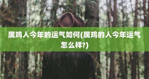 属鸡人今年的运气如何(属鸡的人今年运气怎么样?)