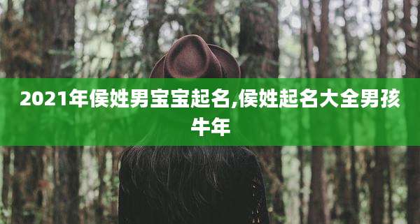 2021年侯姓男宝宝起名,侯姓起名大全男孩牛年