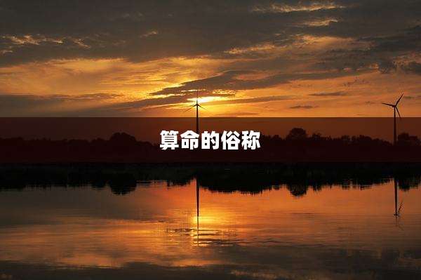 算命的俗称