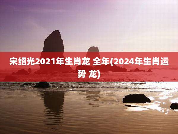 宋绍光2021年生肖龙 全年(2024年生肖运势 龙)