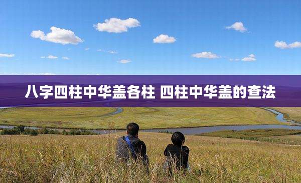 八字四柱中华盖各柱 四柱中华盖的查法