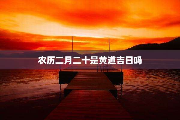 农历二月二十是黄道吉日吗