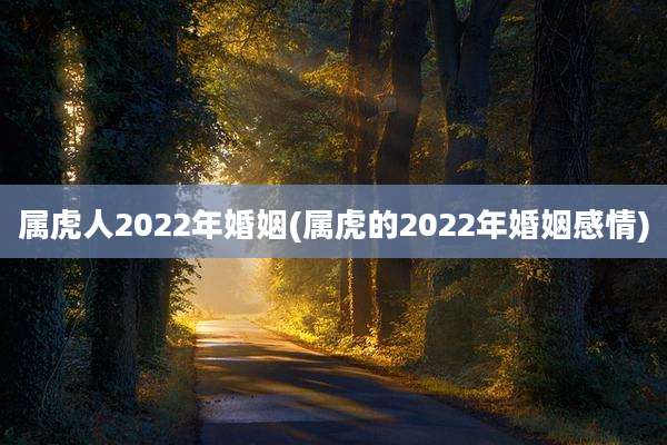 属虎人2022年婚姻(属虎的2022年婚姻感情)