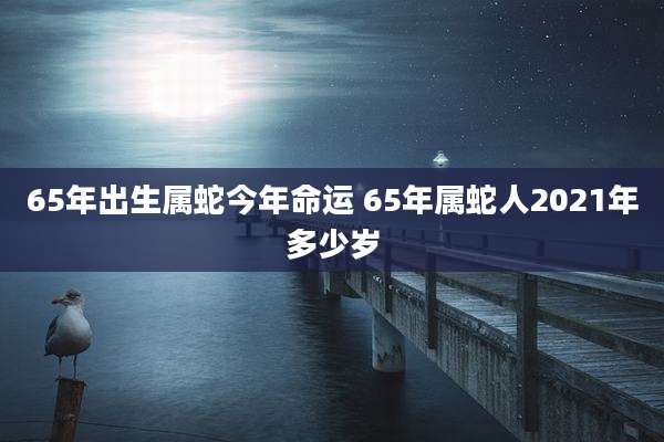 65年出生属蛇今年命运 65年属蛇人2021年多少岁