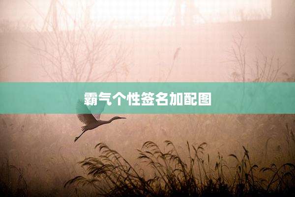 霸气个性签名加配图