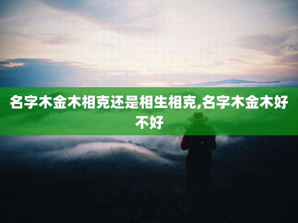 名字木金木相克还是相生相克,名字木金木好不好