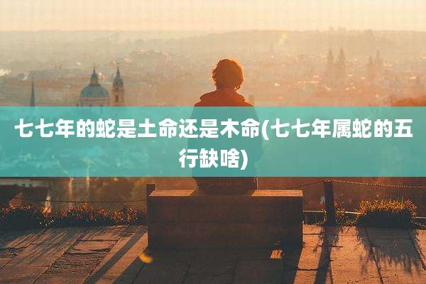 七七年的蛇是土命还是木命(七七年属蛇的五行缺啥)